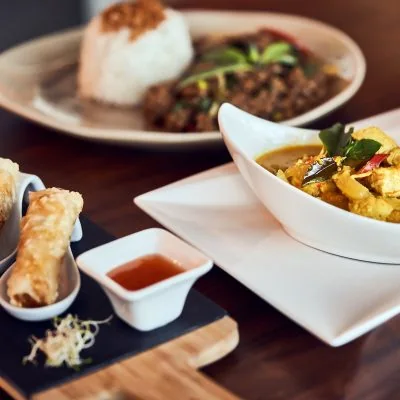Asian dishes at Christie's Kitchen